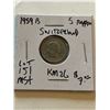 Image 1 : 1959 Switzerland 5 Rappen in MS High Grade Nice Early Coin