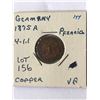 Image 1 : 1875 A Germany Pfenning Coin Very Fine Grade