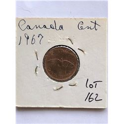 1967 Canada 1 Cent Coin