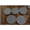 Image 2 : Canadian and USA Nickels and 50 Cent Coins