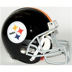 Joe Greene Signed Steelers Throwback Full-Size Authentic Pro-Line Helmet Inscribed "HOF 87" (JSA COA