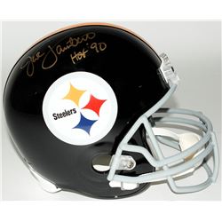 Jack Lambert Signed Steelers Full-Size Helmet Inscribed "HOF '90" (JSA COA)