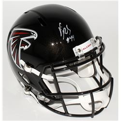 Vic Beasley Signed Falcons Full-Size Speed Helmet (JSA COA)
