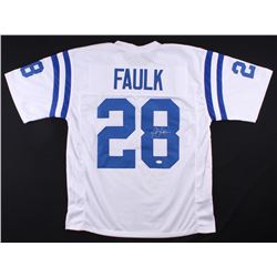 Marshall Faulk Signed Colts Jersey (JSA COA)