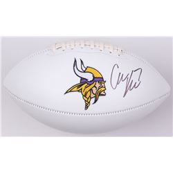 Case Keenum Signed Vikings Logo Football (JSA COA)