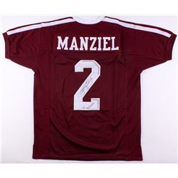 Johnny Manziel Signed Texas AM Aggies Jersey Inscribed "'12 Heisman" (JSA COA)