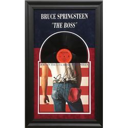 Bruce Springsteen Signed "Born in the U.S.A." 20x32 Custom Framed Vinyl Record Album (JSA LOA)