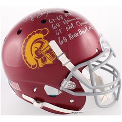 O. J. Simpson Signed USC Trojans Full-Size Authentic On-Field Helmet With Multiple Inscriptions (JSA