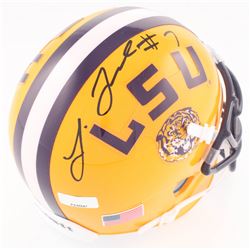 Leonard Fournette Signed LSU Tigers Mini Helmet (Panini Hologram)