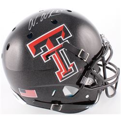 Wes Welker Signed Texas Tech Red Raiders Full-Size Authentic On-Field Helmet (Fanatics Hologram)