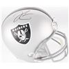 Image 1 : Derek Carr Signed Raiders Full-Size Helmet (Beckett Hologram)