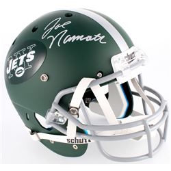 Joe Namath Signed Jets Custom Matte Green Full-Size Helmet (JSA COA)