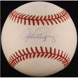 Alex Rodriguez Signed OML Baseball (Beckett COA)