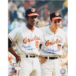 Brooks Robinson  Paul Blair Signed Orioles 11x14 Photo Inscribed "8x Gold Glove"  "16x Gold Glove" (