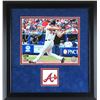 Image 1 : Evan Gattis Signed Braves 15x17 Custom Framed Photo Display Inscribed "El Oso Blanco" (Radtke COA)