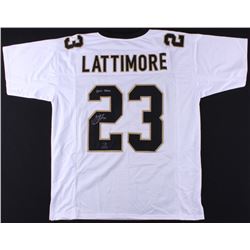 Marshon Lattimore Signed Saints Jersey Inscribed "2017 DROY" (Radtke COA  Lattimore Hologram)