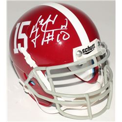 AJ McCarron Signed Alabama Crimson Tide Mini-Helmet (Radtke COA)