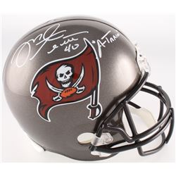 Mike Alstott Signed Buccaneers Full-Sized Helmet Inscribed "A-Train'" (Radtke COA)