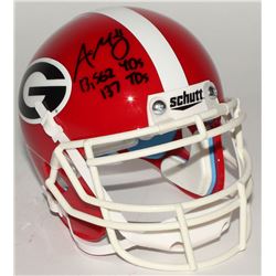Aaron Murray Signed Georgia Bulldogs Mini-Helmet Inscribed "13,562 YDs"  "137 TDs" (Radtke COA)