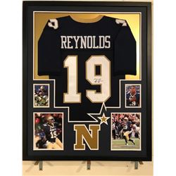Keenan Reynolds Signed Navy Midshipmen 34x42 Custom Framed Jersey (JSA COA)