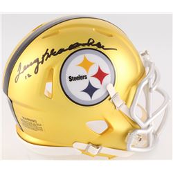 Terry Bradshaw Signed Steelers Blaze Mini Speed Helmet (Radtke COA)