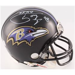 Tony Siragusa Signed Ravens Mini Helmet Inscribed "XXXV" (Radtke COA)