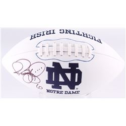 Jerome Bettis Signed Notre Dame Fighting Irish Logo Football (JSA COA)