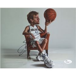 Dirk Nowitzki Signed Mavericks 8x10 Photo (JSA COA)