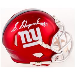 Sterling Shepard Signed Giants Blaze Mini-Helmet (Fanatics Hologram)