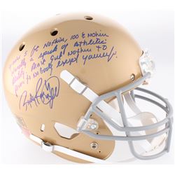 Rudy Ruettiger Signed Full-Size Notre Dame Fighting Irish Helmet with "Five Foot Nothing" Extensive 