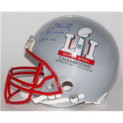 Tom Brady Signed Patriots Super Bowl LI Full-Size Authentic On-Field Limited Edition Helmet Inscribe