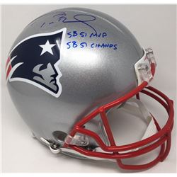 Tom Brady Signed Patriots Full-Size Authentic On-Field Limited Edition Helmet Inscribed "SB 51 MVP" 