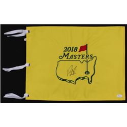 Patrick Reed Signed 2018 Masters Tournament Pin Flag (JSA COA)
