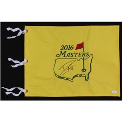 Danny Willett Signed 2016 Masters Tournament Pin Flag (JSA COA)