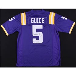 Derrius Guice Signed LSU Tigers Jersey Inscribed "Geaux Tigers" (JSA COA)