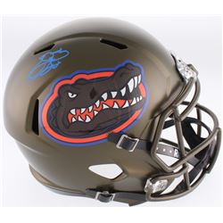 Emmitt Smith Signed Florida Gators Matte Green Full-Size Speed Helmet (Prova COA)