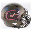 Image 1 : Emmitt Smith Signed Florida Gators Matte Green Full-Size Speed Helmet (Prova COA)