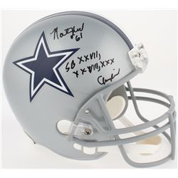 Nate Newton Signed Cowboys Full-Size Helmet Inscribed "SB XXVII, XXVIII, XXX Champion" (JSA COA  Rad