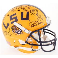 LSU Tigers Full-Size Helmet Signed by (11) with Bill Cannon, Alley Broussard, Ron Estay, Justin Vinc