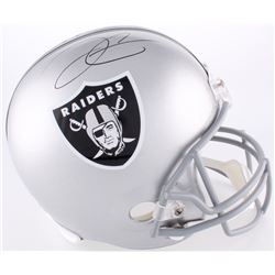 Derek Carr Signed Raiders Full-Size Helmet (Radtke COA  NSD COA)