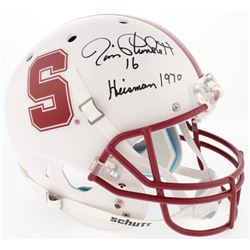 Jim Plunkett Signed Stanford Cardinal Full-Size Helmet Inscribed "Heisman 1970" (Radtke COA)