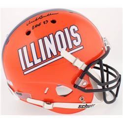Dick Butkus Signed Illinois Fighting Illini Full-Size Helmet Inscribed "CHOF 83" (Radtke COA)
