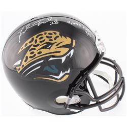 Fred Taylor Signed Jaguars Full-Size Helmet Inscribed "11,695 Rush YDS" (Beckett COA)