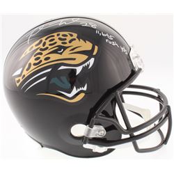 Fred Taylor Signed Jaguars Full-Size Helmet Inscribed "11,695 Rush Yds" (Beckett COA)