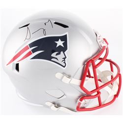 Sony Michel Signed Patriots Full-Size Speed Helmet (JSA COA)