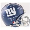 Image 1 : Michael Strahan Signed Giants Full-Size On-Field Helmet with (5) Inscriptions (JSA COA)