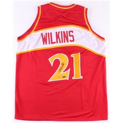 Dominique Wilkins Signed Hawks Jersey (TriStar Hologram)