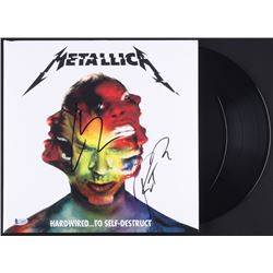 Lars Ulrich  Robert Trujillo Signed Metallica "Hardwired... To Self-Destruct" Vinyl Record Album Cov