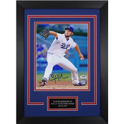 Clayton Kershaw Signed Dodgers 14x18.5 Custom Framed Photo Display (PSA COA)
