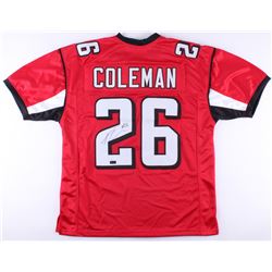 Tevin Coleman Signed Falcons Jersey (Radtke COA)